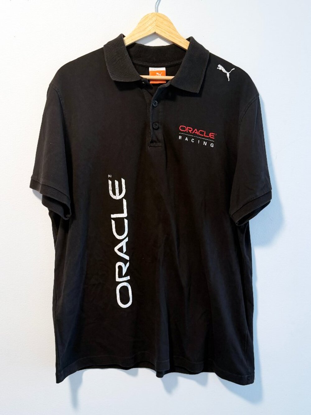 Puma Oracle Racing Team USA Polo Shirt Mens XL Tag Heuer Americas Cup